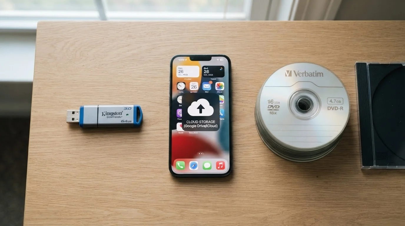 USB-флешка, хмарне сховище і зовнішній диск як варіанти зберігання оцифрованого відео