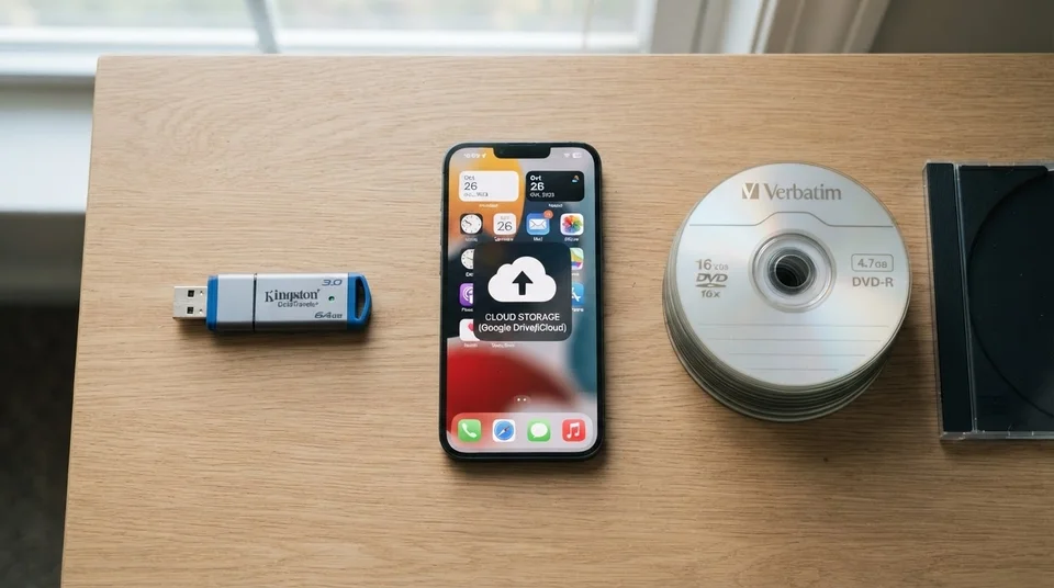 USB-флешка, хмарне сховище і зовнішній диск як варіанти зберігання оцифрованого відео